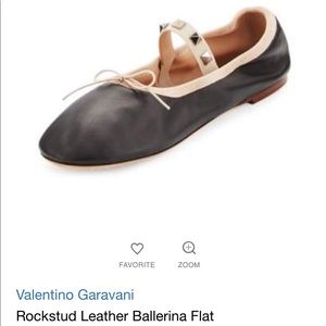 Valentino rockstud ballet flats